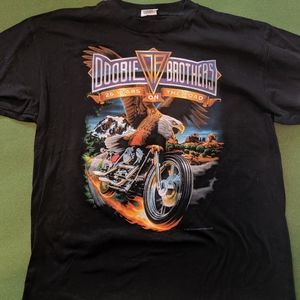 Vintage Doobie Brothers Tour Tee Black XL
